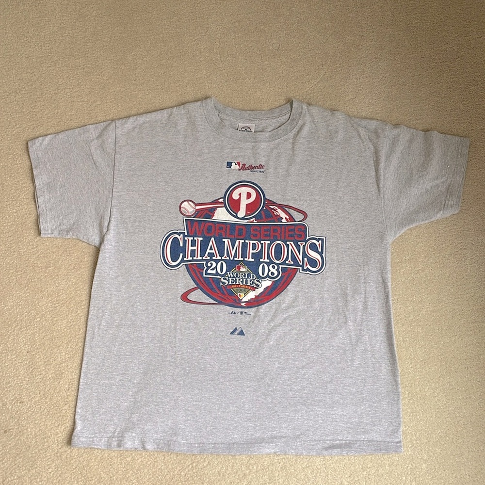 Philadelphia Phillies 2008 World Series Champions tee shirt